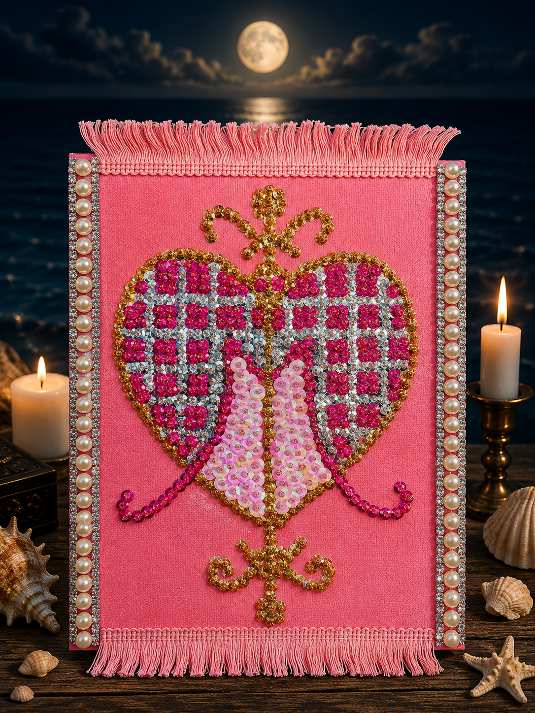Commissioned Sequined Veve Artwork
